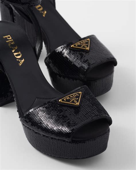 prada gold platform sandals|prada platform wedge sandals.